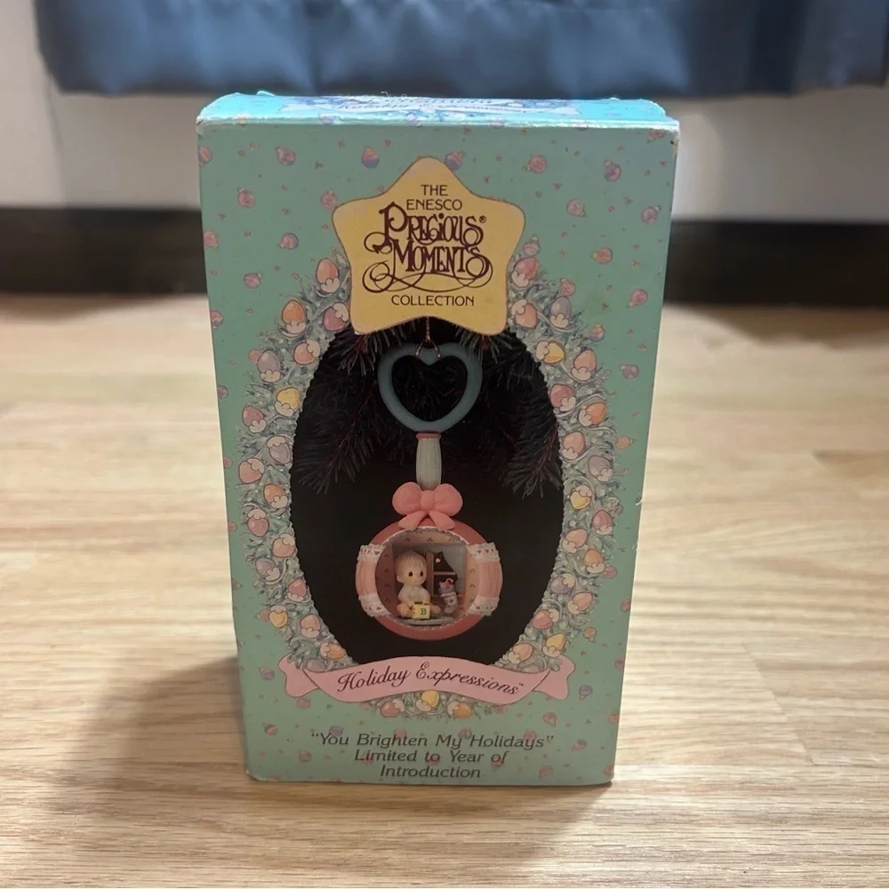 Vintage Precious Moments You Brighten My Days Holiday Christmas Ornament NEW